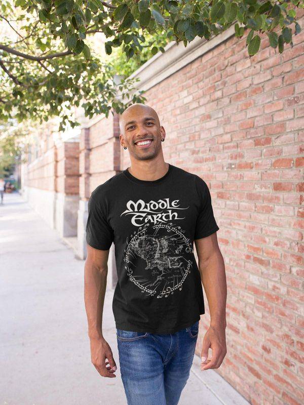 Nastrovje Potsdam The Lord of the Rings Middle Earth Herren T-Shirt schwarz 50% Rabatt mit kostenlosem Versand