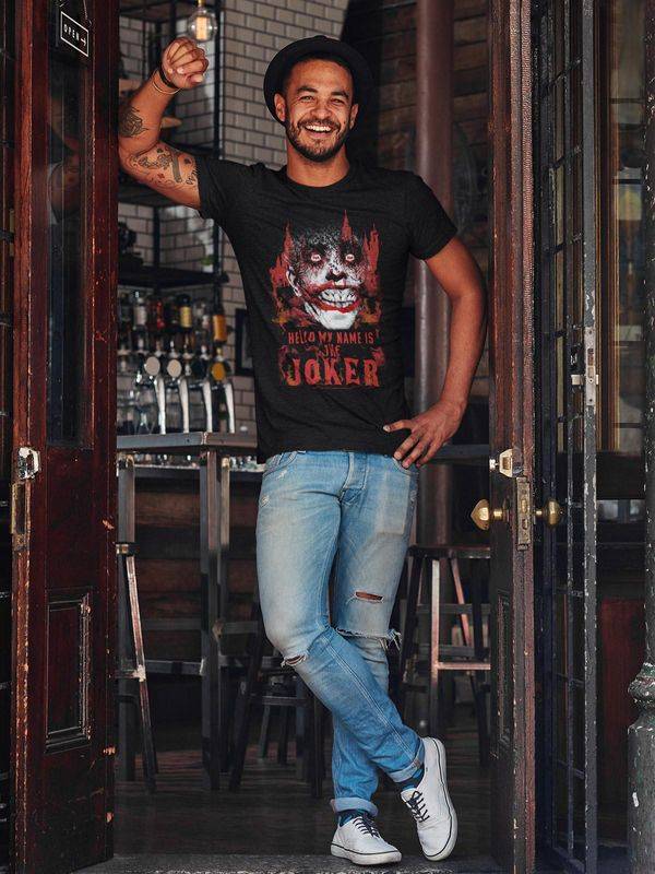 Nastrovje Potsdam Batman Burn Herren T-Shirt schwarz Kostenloser Versand international