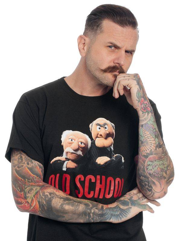 Nastrovje Potsdam The Muppets Old school Herren T-Shirt schwarz Begrenzt auf 3 Tage