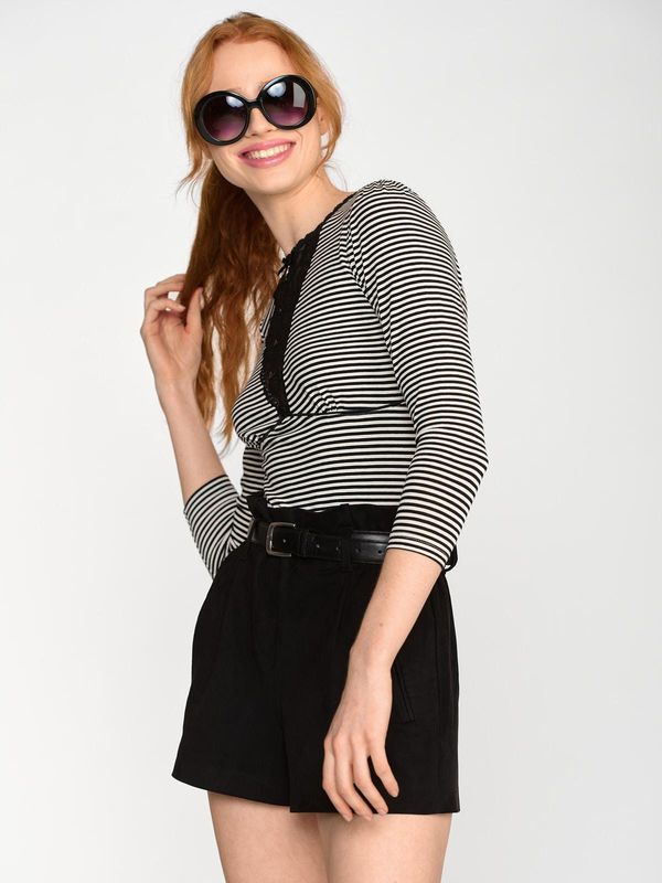 Nastrovje Potsdam Vive Maria Ahoi Summer Damen 3/4-Arm-Shirt schwarz/creme Black Friday Preise