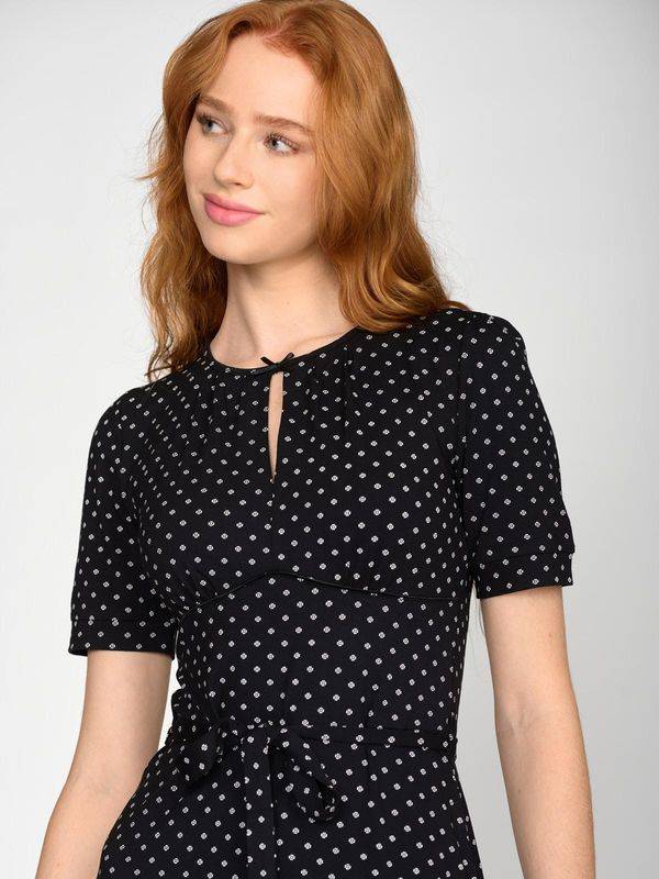 Nastrovje Potsdam Vive Maria Vintage Èmelie Damen A-Linien-Kleid schwarz allover Outlet