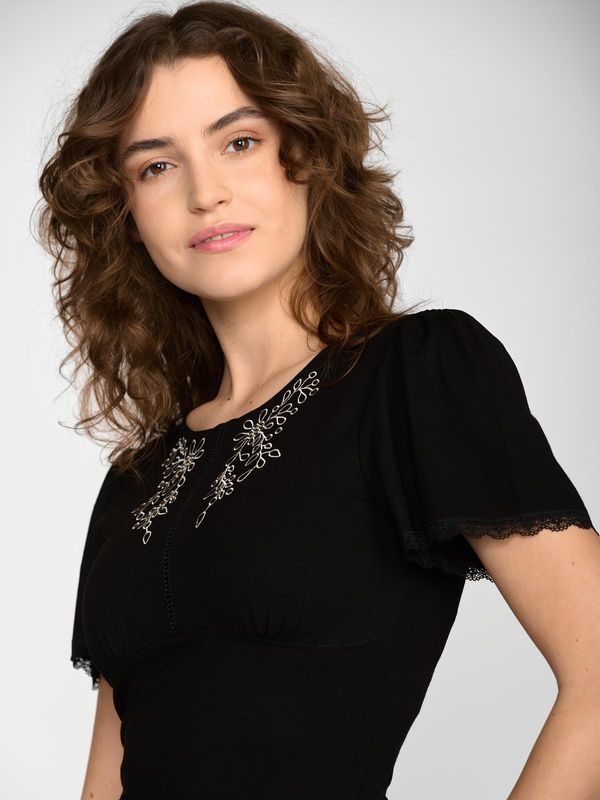 Nastrovje Potsdam Vive Maria Chez Marie Damen T-Shirt schwarz Auslauf