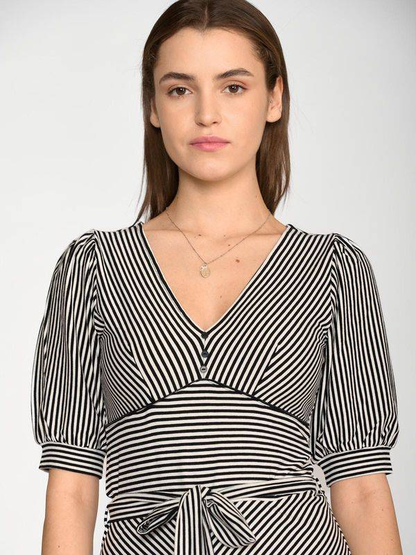 Nastrovje Potsdam Vive Maria Love Ahoi Damen A-Linien-Kleid schwarz/weiß im Angebot