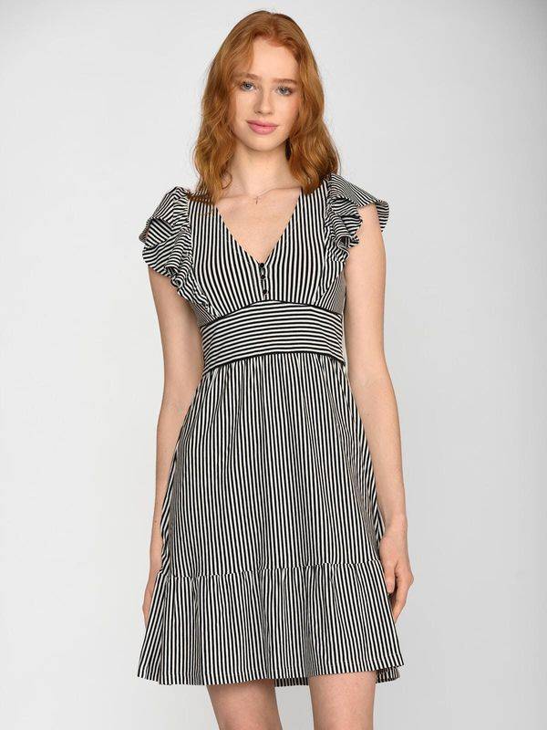 Nastrovje Potsdam Vive Maria Ahoi Summer Damen Volantkleid schwarz/weiß Kostenloser Versand