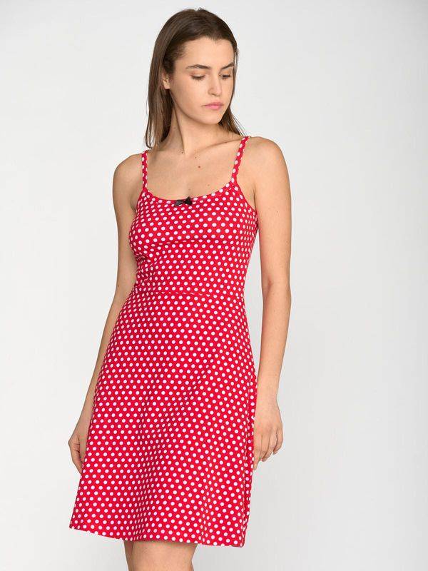 Nastrovje Potsdam Pussy Deluxe Dotties Classic Dress female rot allover Großer Ausverkauf