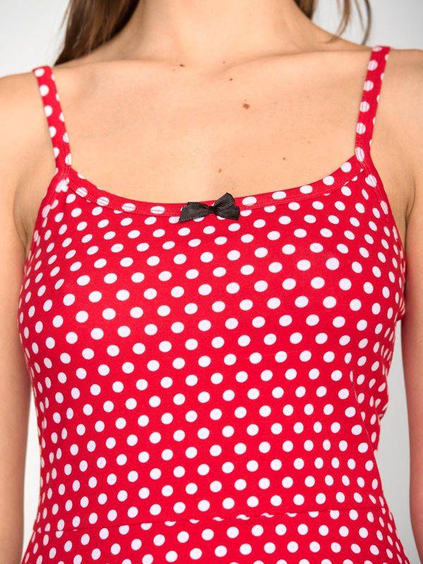Nastrovje Potsdam Pussy Deluxe Dotties Classic Dress female rot allover Großer Ausverkauf