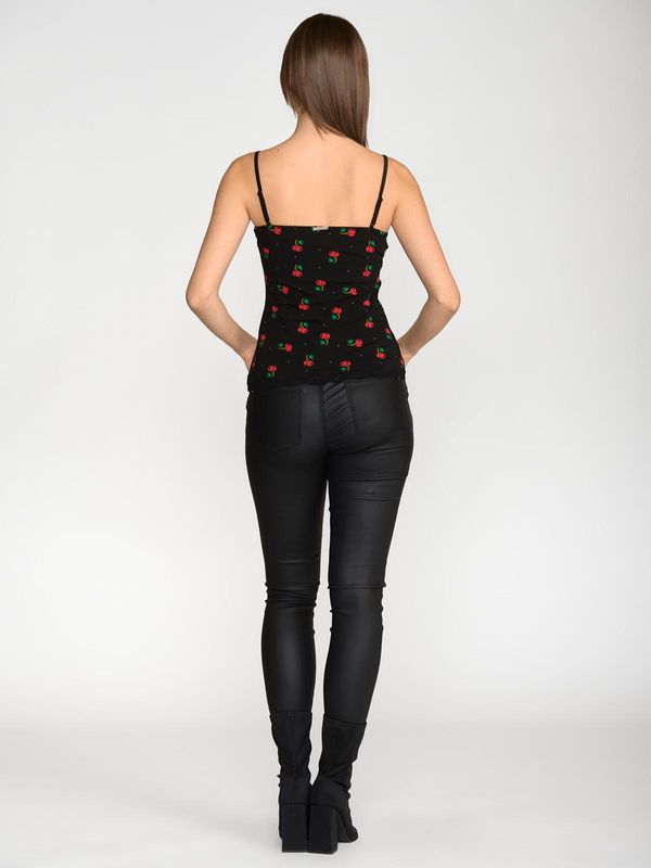 Nastrovje Potsdam Pussy Deluxe Cherries Classic Top female schwarz/allover Flash Sale