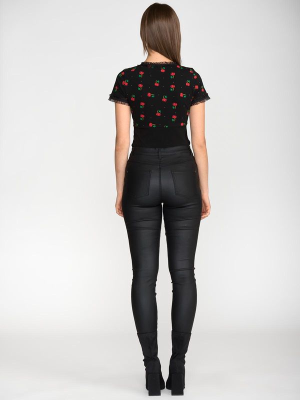 Nastrovje Potsdam Pussy Deluxe Bow On Cherries Shirt female schwarz/allover Begrenztes Angebot