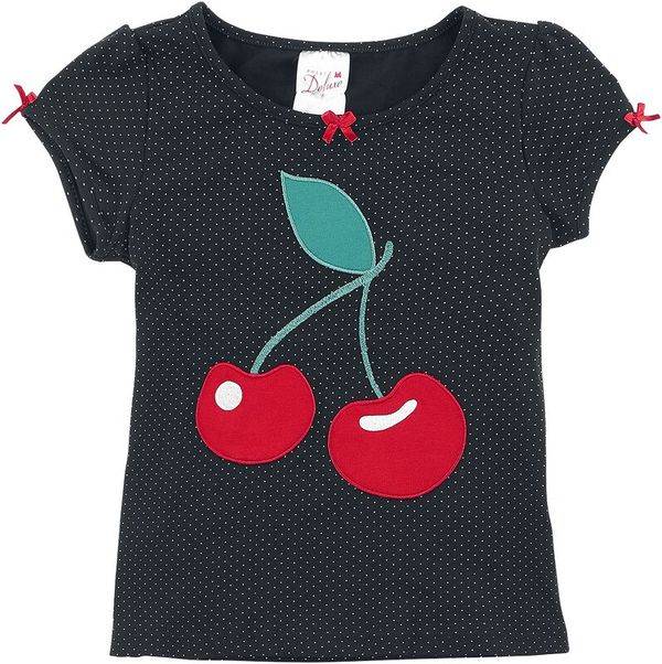 Nastrovje Potsdam Pussy Deluxe Dotties % Cherry Girl Kinder Schlafanzug schwarz allover Vatertagsangebot