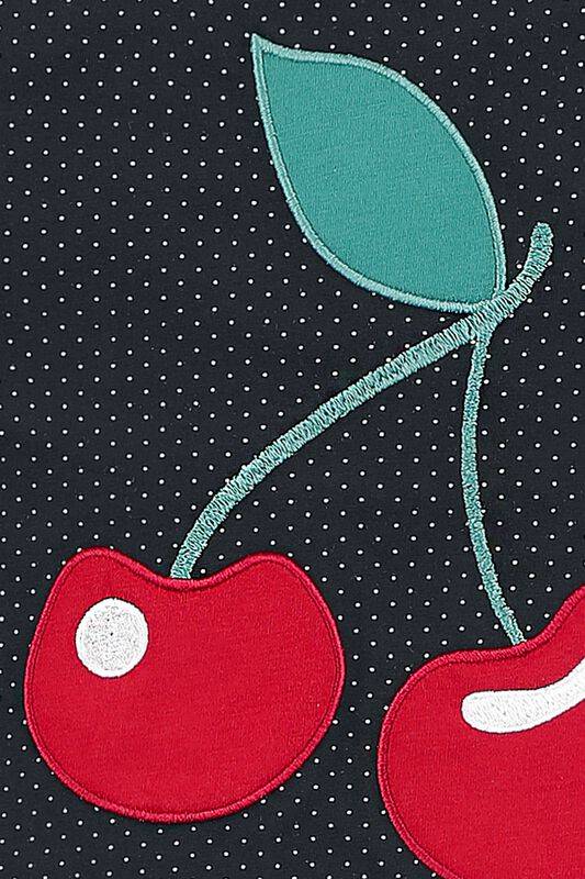 Nastrovje Potsdam Pussy Deluxe Dotties % Cherry Girl Kinder Schlafanzug schwarz allover Vatertagsangebot