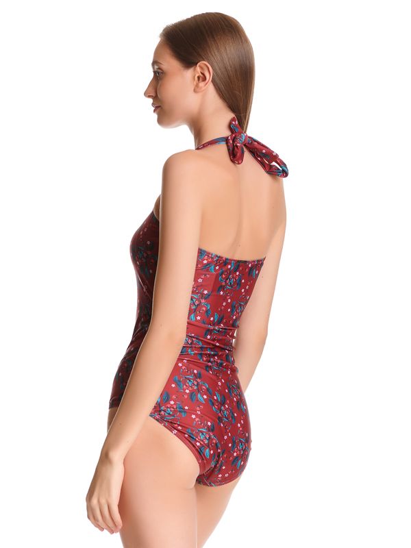 Nastrovje Potsdam Pussy Deluxe Wild Cherry Damen Badeanzug rot allover Lagerräumung