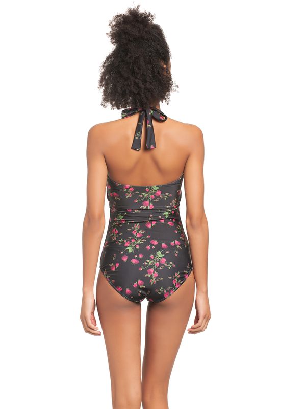 Nastrovje Potsdam Pussy Deluxe Vintage Rose Damen Badeanzug schwarz allover Top Angebot