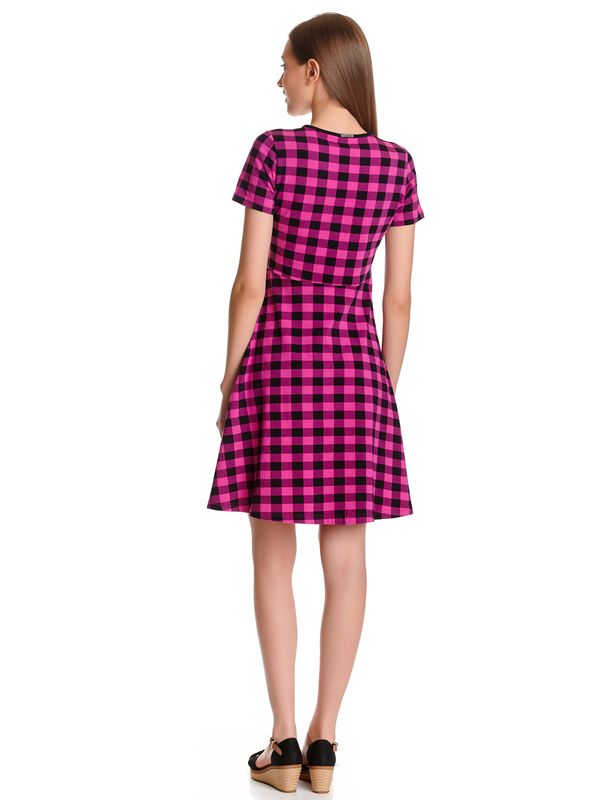 Nastrovje Potsdam Pussy Deluxe Back to 1955 pink checkered Damen A-Linien-Kleid pink allover Online Outlet