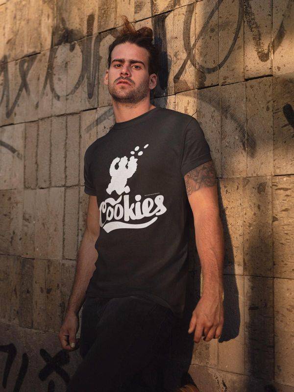Nastrovje Potsdam Sesamstrasse Cookie Night Fridge Finder Herren T-Shirt schwarz Große Rabatte