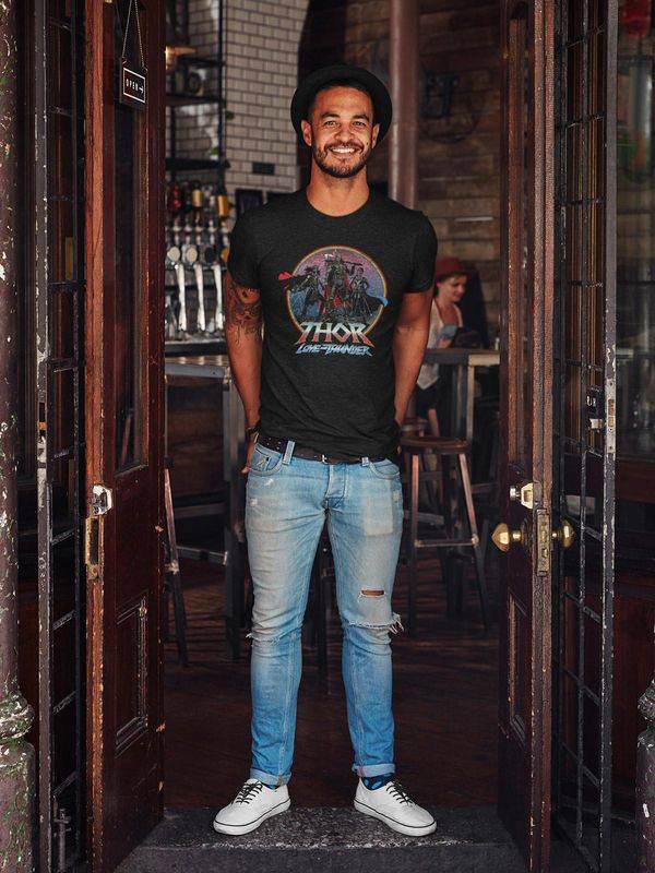 Nastrovje Potsdam Thor Heros Logo Herren T-Shirt schwarz Räumungsverkauf