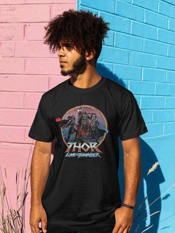 Nastrovje Potsdam Thor Heros Logo Herren T-Shirt schwarz Räumungsverkauf