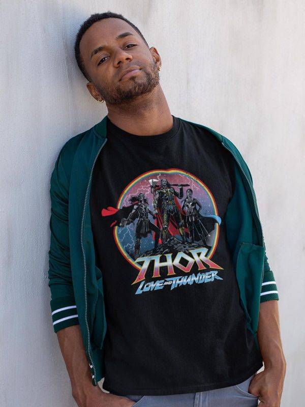 Nastrovje Potsdam Thor Heros Logo Herren T-Shirt schwarz Räumungsverkauf