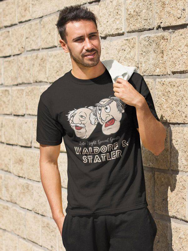 Nastrovje Potsdam The Muppets Late Night Waldorf & Statler Herren T-Shirt schwarz Sonderangebote