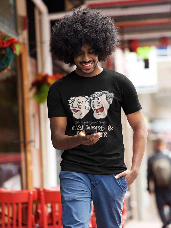 Nastrovje Potsdam The Muppets Late Night Waldorf & Statler Herren T-Shirt schwarz Sonderangebote