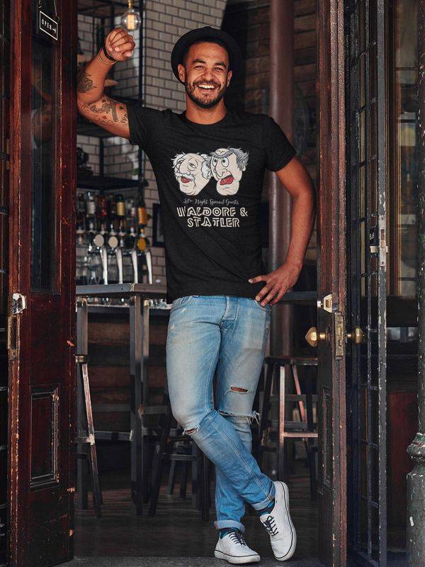 Nastrovje Potsdam The Muppets Late Night Waldorf & Statler Herren T-Shirt schwarz Sonderangebote