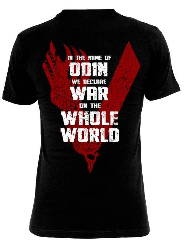 Nastrovje Potsdam Vikings Odin Red Herren T-Shirt schwarz Super Sparpreis