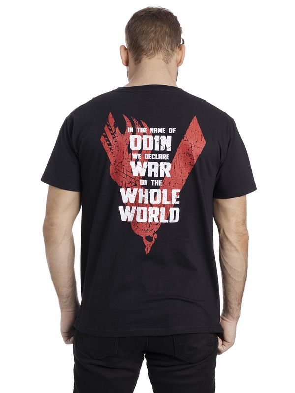 Nastrovje Potsdam Vikings Odin Red Herren T-Shirt schwarz Super Sparpreis