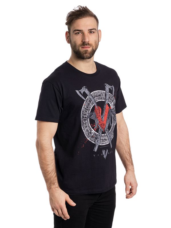 Nastrovje Potsdam Vikings Odin Red Herren T-Shirt schwarz Super Sparpreis