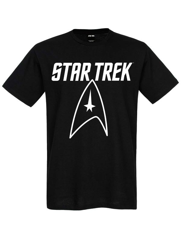 Nastrovje Potsdam Star Trek Big Logo Herren T-Shirt schwarz Kostenlose Rückgabe