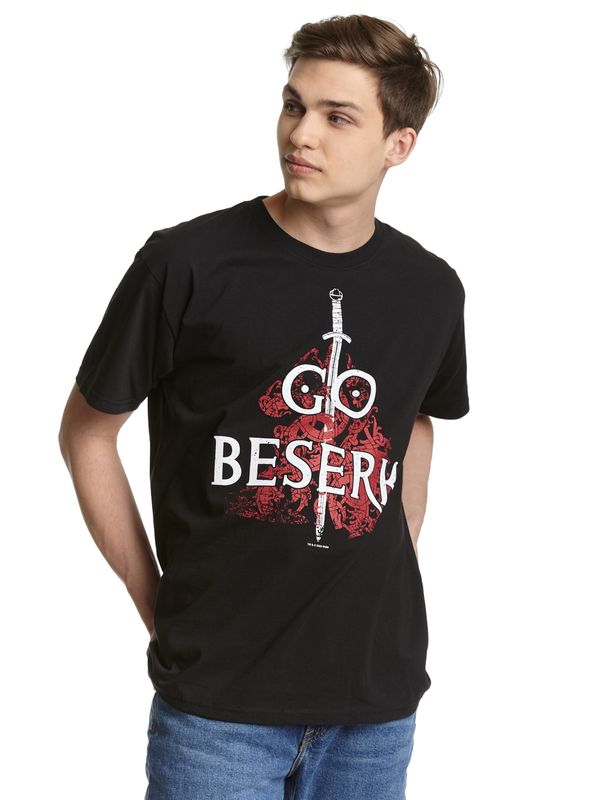 Nastrovje Potsdam Vikings Valhalla Go Beserk Herren T-Shirt schwarz Letzte 2 Tage