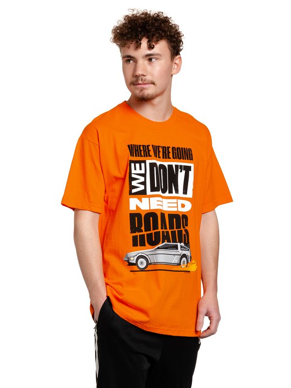 Nastrovje Potsdam Back To The Future We Don&#039;t Need Herren T-Shirt orange Zeitbegrenzte Promotion