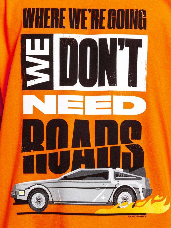 Nastrovje Potsdam Back To The Future We Don&#039;t Need Herren T-Shirt orange Zeitbegrenzte Promotion