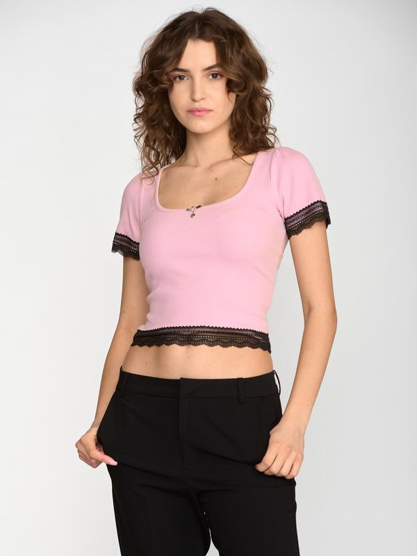 Nastrovje Potsdam Vive Maria Sweet Cropped Shirt Damen T-Shirt rosa Vierteljährliche Förderung