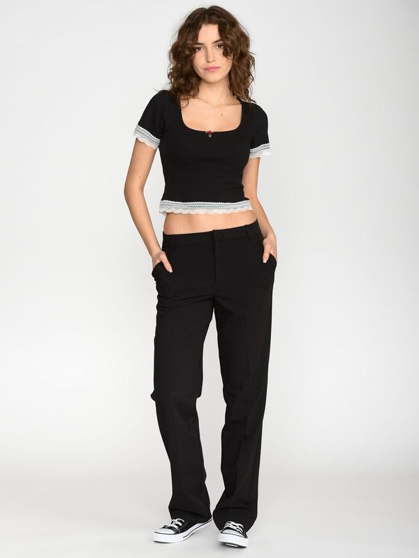Nastrovje Potsdam Vive Maria Sweet Cropped Shirt Damen T-Shirt schwarz Discount Store für neue Produkte
