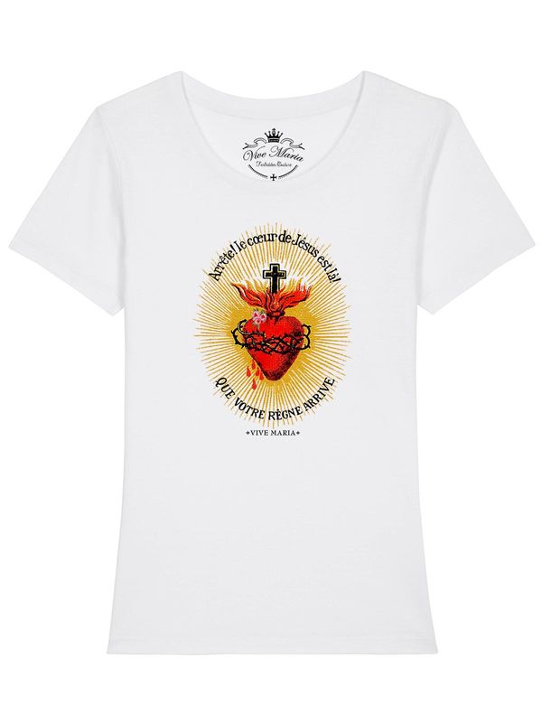 Nastrovje Potsdam Vive Maria Burning Heart Damen T-Shirt weiss Riesige Rabatte