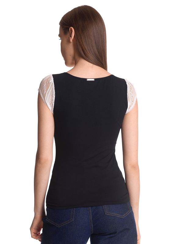 Nastrovje Potsdam Vive Maria Meadow Kiss Damen Spitzentop schwarz/creme 50% Rabatt mit kostenlosem Versand