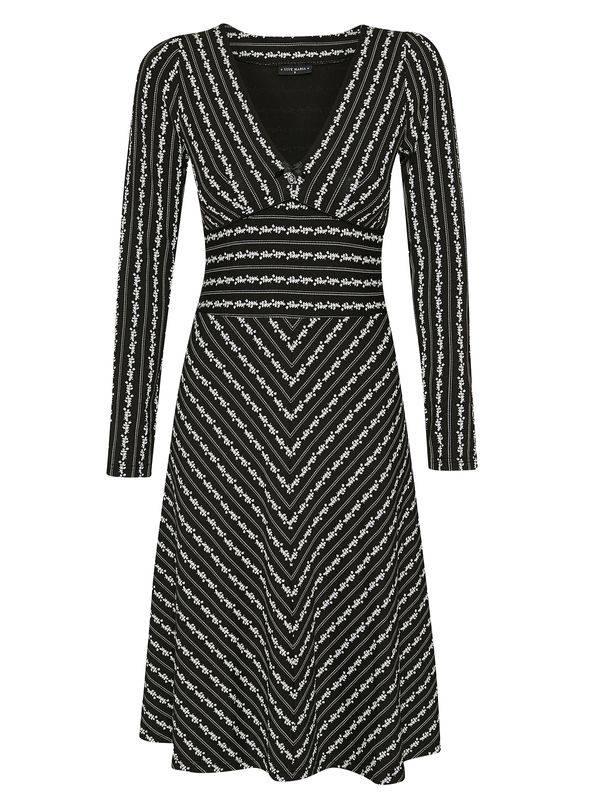 Nastrovje Potsdam Vive Maria Dandy Stripes Damen A-Linien-Kleid schwarz allover Rabatte dieses Monats