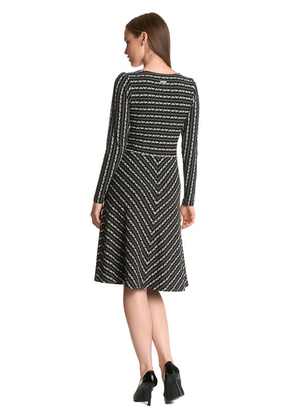 Nastrovje Potsdam Vive Maria Dandy Stripes Damen A-Linien-Kleid schwarz allover Rabatte dieses Monats