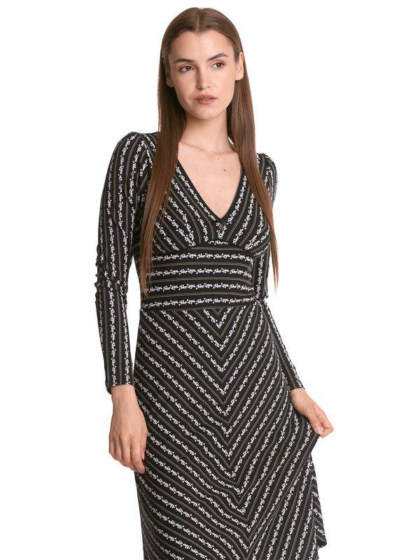 Nastrovje Potsdam Vive Maria Dandy Stripes Damen A-Linien-Kleid schwarz allover Rabatte dieses Monats