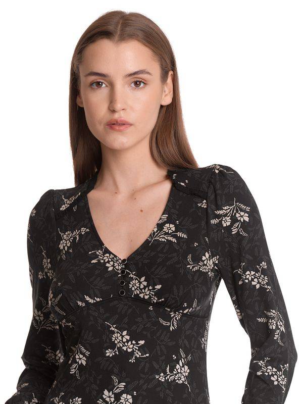 Nastrovje Potsdam Vive Maria Reverie Damen Langarmshirt schwarz allover Online