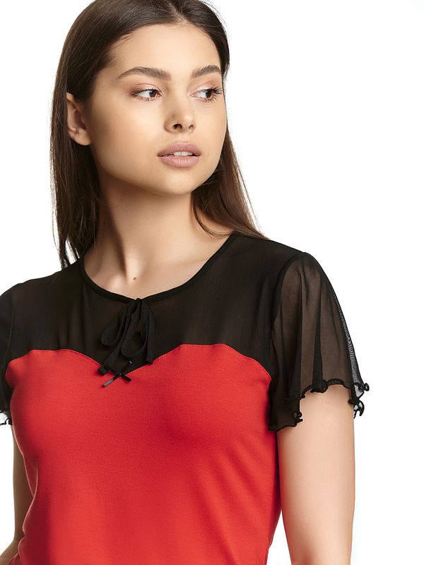 Nastrovje Potsdam Pussy Deluxe Red Lovley Chic Damen T-Shirt rot Günstiger Verkauf