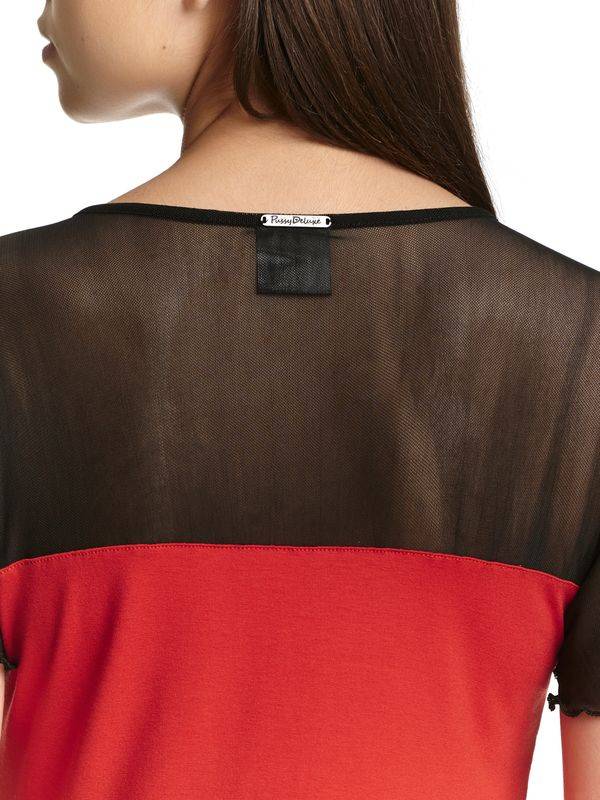 Nastrovje Potsdam Pussy Deluxe Red Lovley Chic Damen T-Shirt rot Günstiger Verkauf