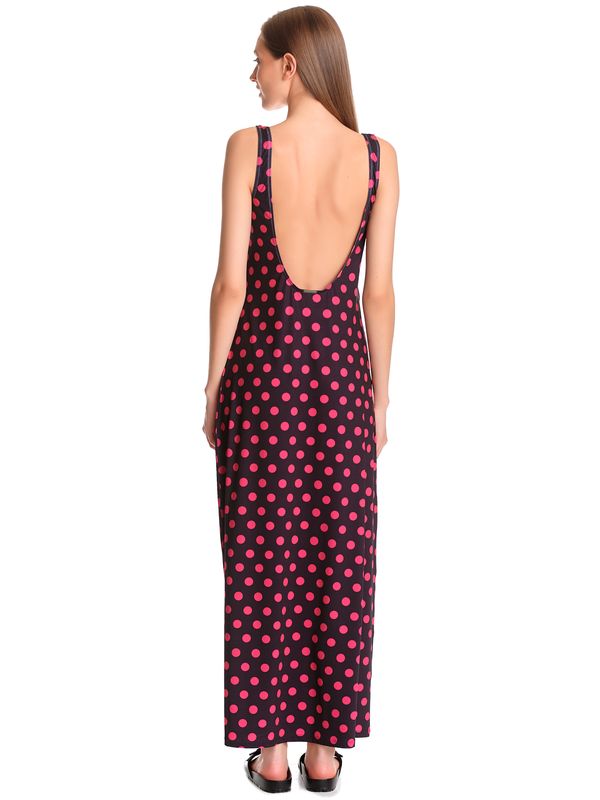 Nastrovje Potsdam Pussy Deluxe Classic Pink Dotties Damen Strandkleid schwarz allover Kostenloser Versand