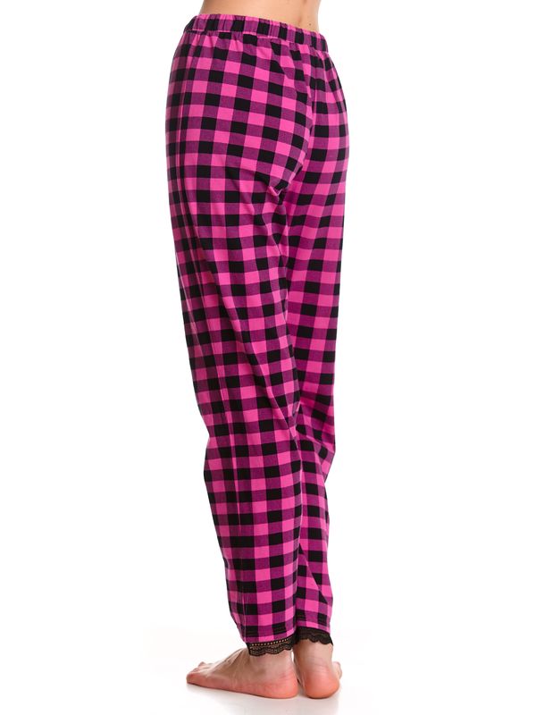 Nastrovje Potsdam Pussy Deluxe Pink Checkered Damen Schlafhose schwarz/lightpink Limitierter Zeitrabatt