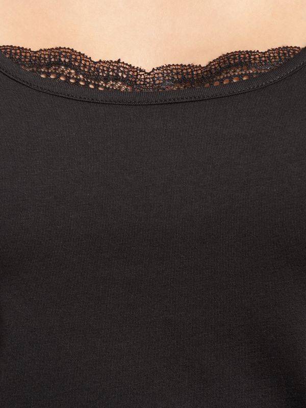 Nastrovje Potsdam Pussy Deluxe Dotties Damen Pyjama schwarz allover Versandkostenfrei
