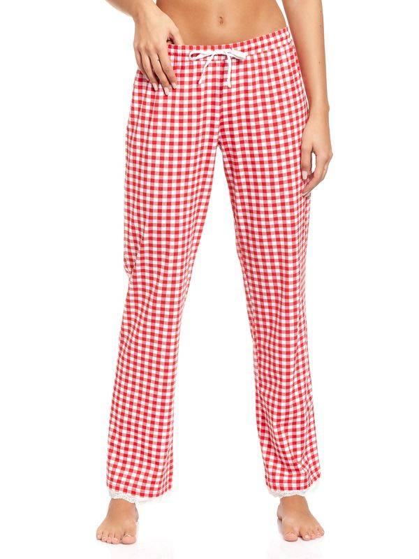 Nastrovje Potsdam Pussy Deluxe Red Plaid Damen Schlafhose rot allover Großer Ausverkauf