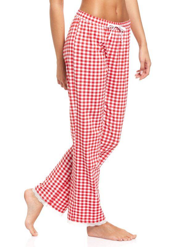 Nastrovje Potsdam Pussy Deluxe Red Plaid Damen Schlafhose rot allover Großer Ausverkauf