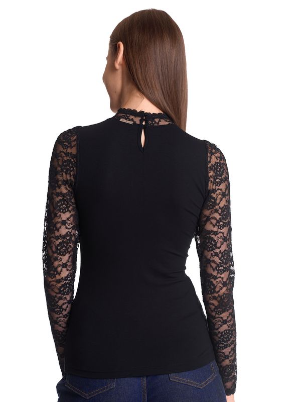 Nastrovje Potsdam Vive Maria Lace Vamp Damen Spitzenshirt schwarz Letzte 3 Tage