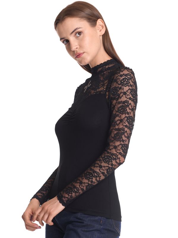 Nastrovje Potsdam Vive Maria Lace Vamp Damen Spitzenshirt schwarz Letzte 3 Tage