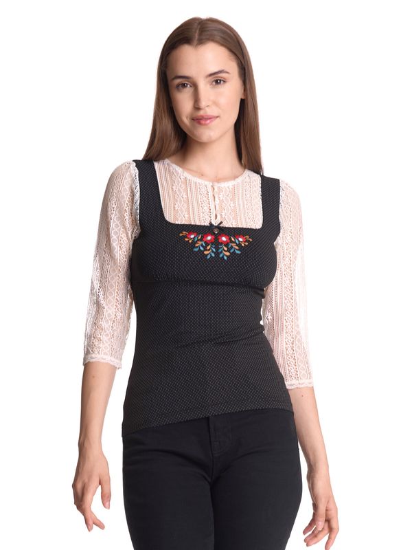 Nastrovje Potsdam Vive Maria Meadow Girl Damen 3/4-Arm-Shirt creme/schwarz allover JETZT KAUFEN