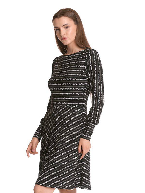 Nastrovje Potsdam Vive Maria Dandy Flower Damen A-Linien-Kleid schwarz allover Letzter Tag